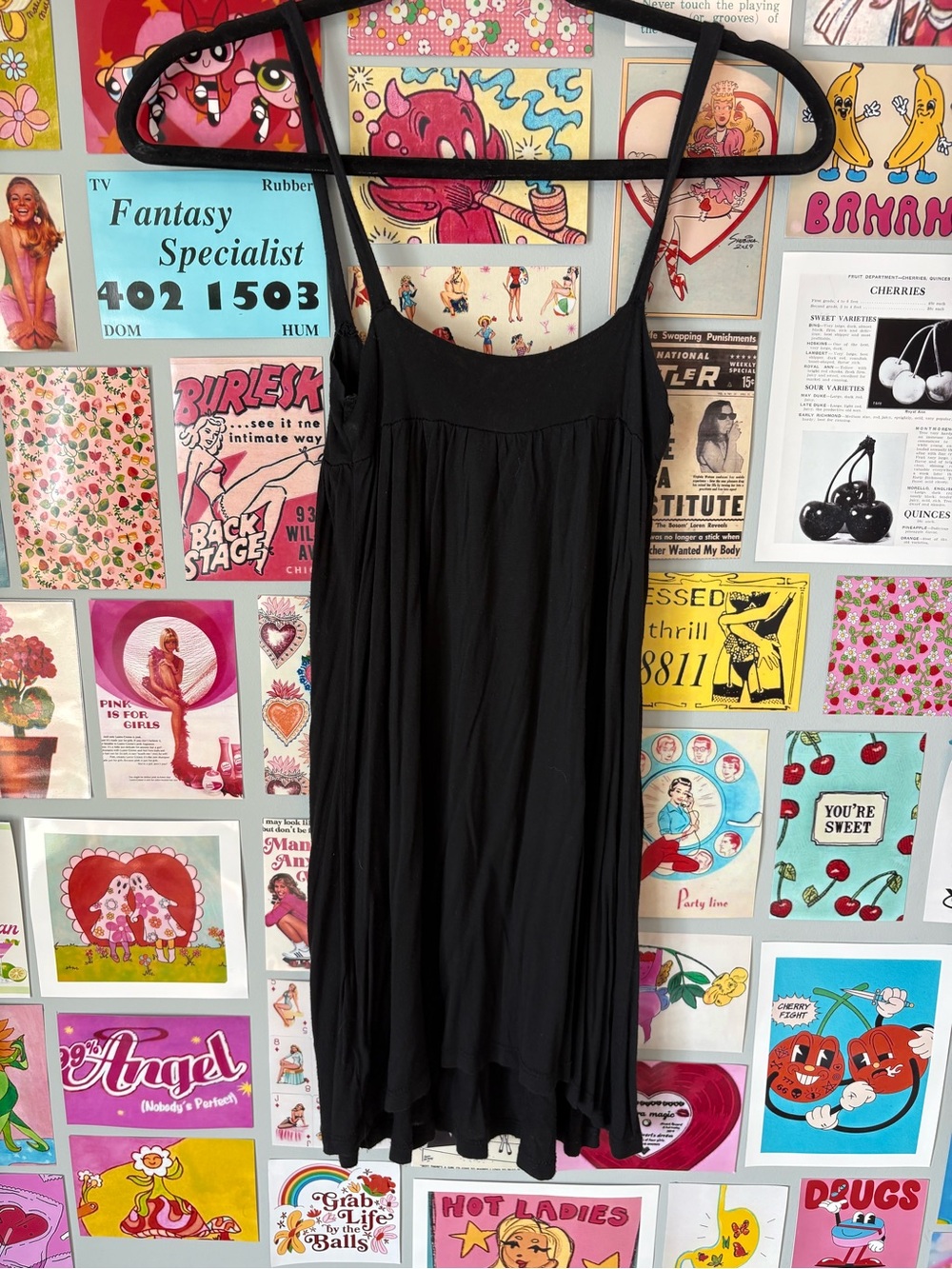 Black Sleeveless Ruffle Mini Sundress - Picture 3 of 6